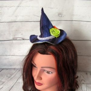 Purple Orange Green Handmade Mini Witch Hat NWOT